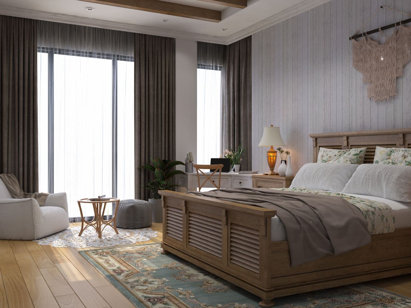 Wooden Double Bed — Wooden Beds by Rishabh Furniture, Siwan